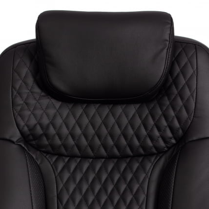 Кресло офисное Труст (макс) кож/зам, черный/черный стеганный/черный, 36-6/36-6/36-6/06 / Trust (max)_7