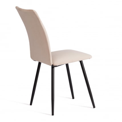Стул обеденный La Rousse NEW, велюр, бежевый/черный, 7, 45x55x93 см_2