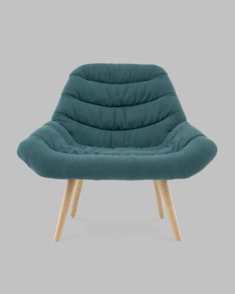 Кресло Олби Страйпс темно-бирюзовый_2