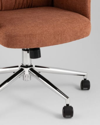 Кресло офисное TopChairs Neoma терракотовый ткань_8