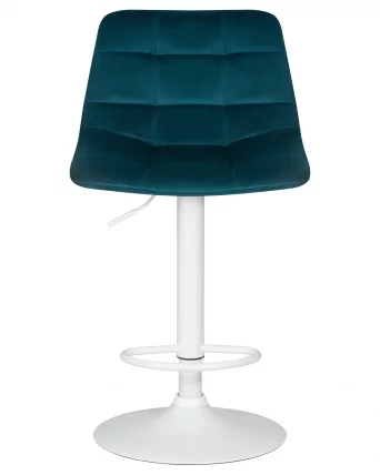 Стул барный DOBRIN TAILOR WHITE Морской волны велюр MJ9-99_5