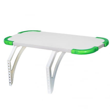 Полка задняя с проставкой Polka_z 3/750 Белая Зеленая_0