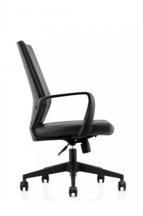Кресло офисное СОЮЗ LB Черная экокожа_2