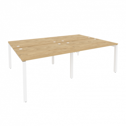 Рабочая станция на П-образном м/к ONIX O.MP-D.RS-4.2.8 Тиквуд Светлый/Белый_0