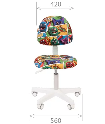 Детское кресло CХАИРМАН КИДС 104 Блаcк Автобус / CHAIRMAN KIDS Black_3