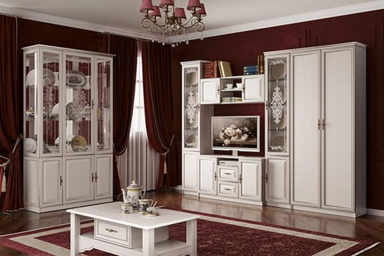 Дверь с ящиками Габриэлла 06.25-03 Вудлайн кремовый Аруша венге_1