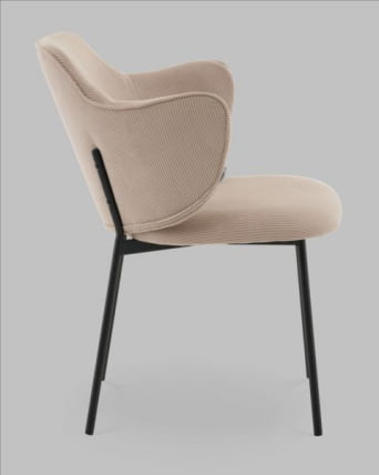 Стул Джиннет велюр бежевый_2