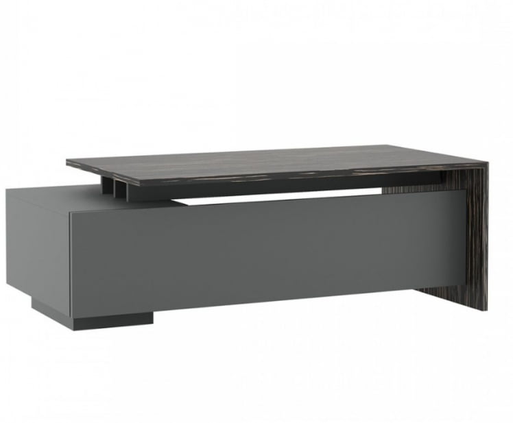 Стол письменный на опорной тумбе DALI DLI37210212 Эбен Антрацит_0