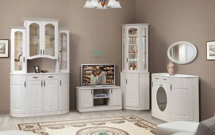 Шкаф-витрина угловая В-2 Венеция_2