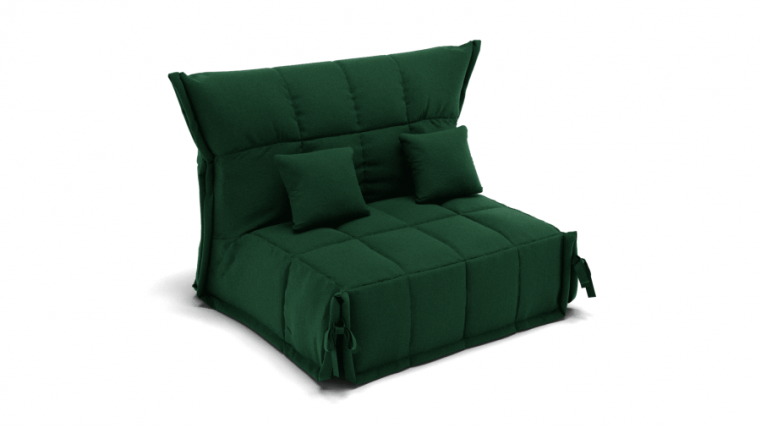 Диван Джаз 800 (ЗР) Цвет фасада: Зеленый; Тип: Прямой; Материал фасада: Металл/Велюр_0