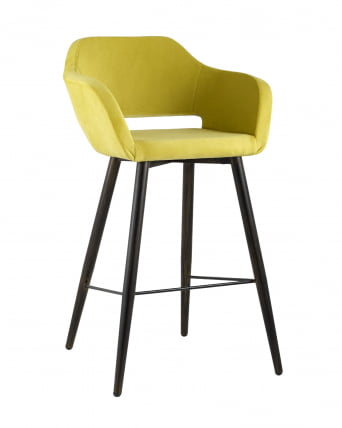 Стул барный Саймон Б велюр Золотистый_0