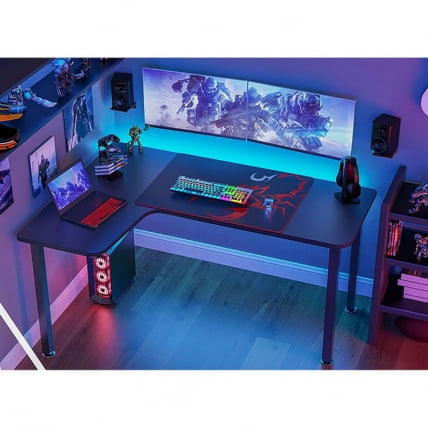 Стол письменный (для компьютера) угловой EUREKA CD-L01L-60B Black_4