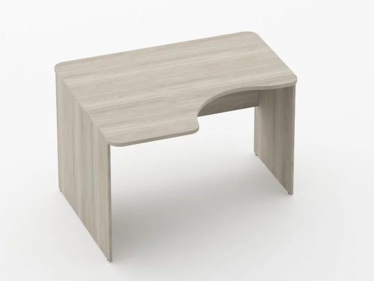 Стол угловой Glassy 1.14.12Л Дуб сантана светлый_0