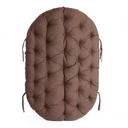 Диван MAMASAN/МАМАСАН 23/02 W /с подушкой/ подушка 182х119 см, 169х102х80 см, Antique brown (античный черно-коричневый), ткань, коричневый, 3М7_14