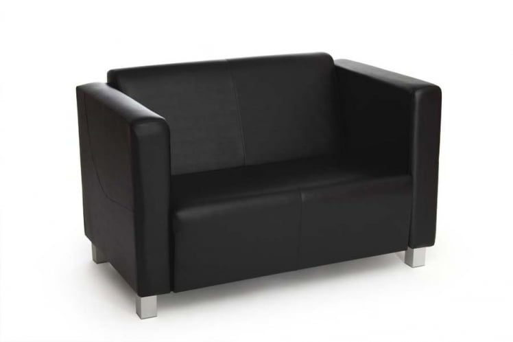 Диван двухместный Милано Комфорт Д2 Домус Блэк (черный) Категория 2_1