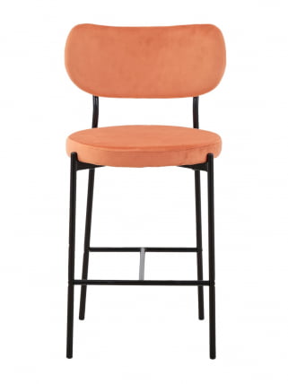 Стул полубарный Барбара (Б) велюр Терракотовый_3