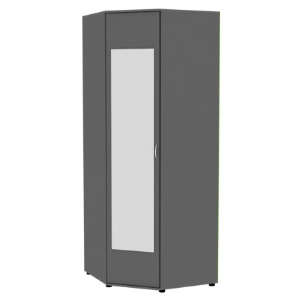 Шкаф распашный Алиса(H6_M2)2230х854х854ручкаскоба96мм(Графит)_0