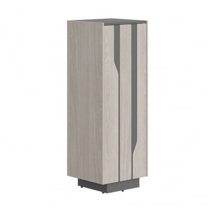 Шкаф средний Line СФ-574201 Дуб серый Черный графит_0