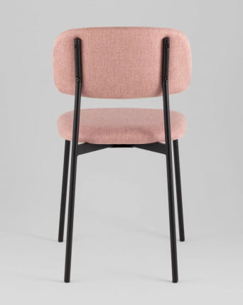 Стул Майло рогожка розовый_3