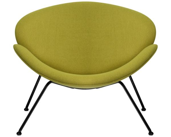 Кресло дизайнерское DOBRIN EMILY (светло-зеленая ткань AF3, черное основание) 2 шт_6