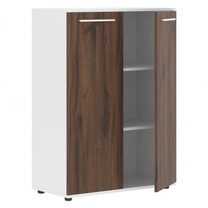 Шкаф с глухими средними дверьми EDIS EMCS 85.1 Дуб Денвер темный Белый Белый_1