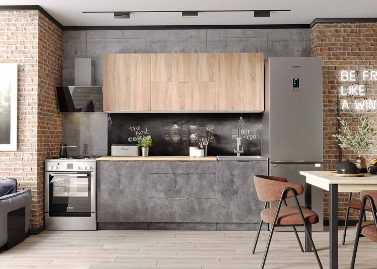 Кух. гарнитур Асти-дуб сонома 1.8, белый/ дуб сонома/ бетон темный / ПФ дуб бунратти (б/с 600)_0