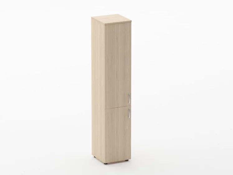 Шкаф высокий закрытый Glassy 6.19.13Л Дуб молочный_0