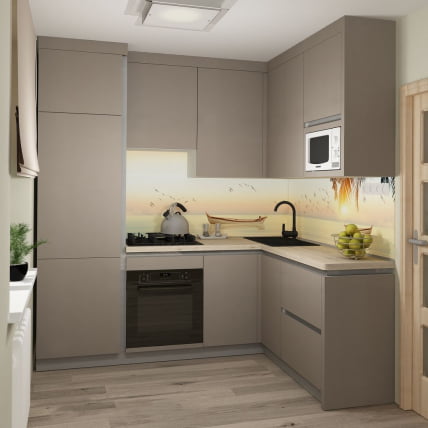 Глянцевый фартук (КОМПОЗИТ) KM 151_1