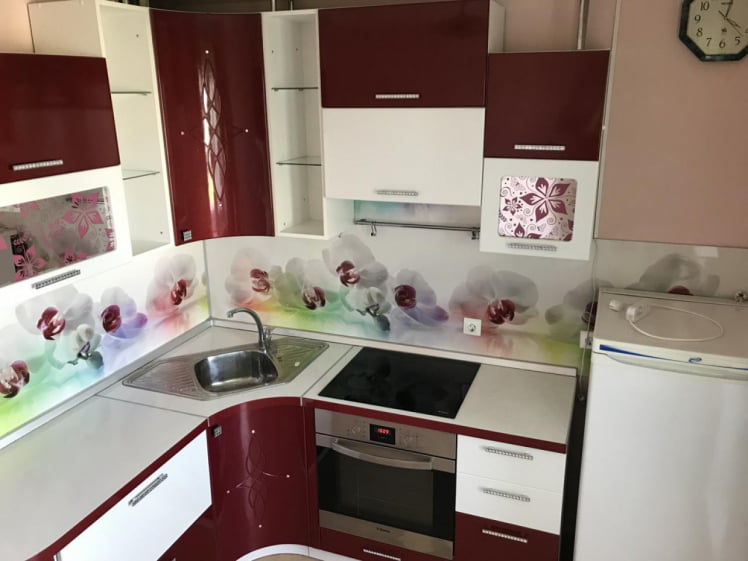 Глянцевый фартук (КОМПОЗИТ) KM 229_4