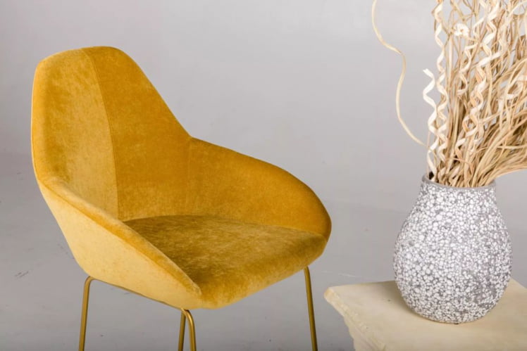 Стул полубарный Kent Блю/Линк Золото_4