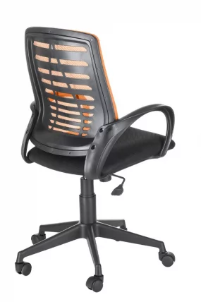 Кресло Ирис люкс TW Черный-оранжевый_2