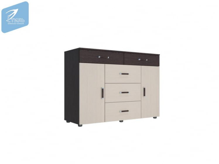 Комод Вега К-03 Венге/Дуб молочный_0