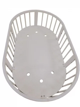 Кровать-трансформер с двумя матрасами Merry Happy Mini матовая Слоновая кость_7