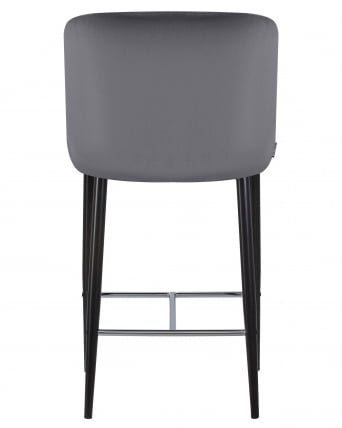 Стул полубарный DOBRIN CHRISTIAN 65 Темно-серый велюр V108-91_4