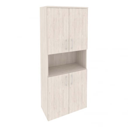 Шкаф высокий широкий (4 низких фасада ЛДСП) ONIX O.ST-1.5 Денвер Светлый_0