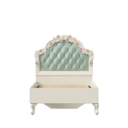 Кровать односпальная 900 Луиза ЛД 665.065.000 Алебастр Мятный_2