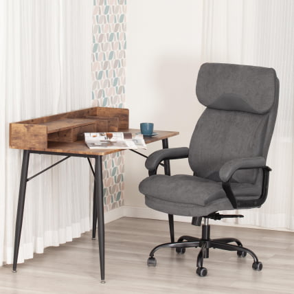 Кресло руководителя Duke metal BL ткань, серый, KUB 05/TW-12_12