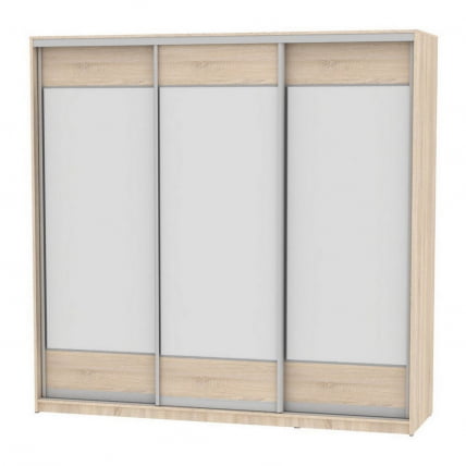 Шкаф-купе B-230х235х60-3(ДСС-D8D8D8)_0