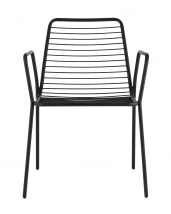 Стул Дели с подлокотниками металл черный_1