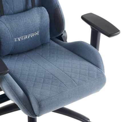 Кресло геймерское Everprof Ghost Ткань Синий_12