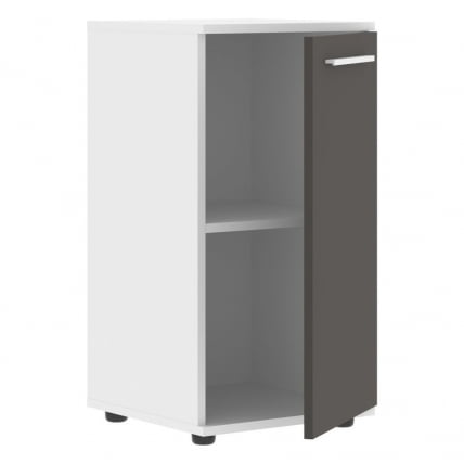 Шкаф колонка с глухой малой дверью EDIS ELCS 42.1 Мокко Белый Белый_1