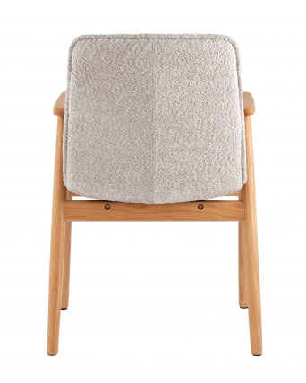 Стул обеденный Philo с деревянными ножками серый_3