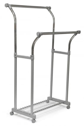 Вешалка CH-4375 85-145x44x102-170 см, серый/хром_0