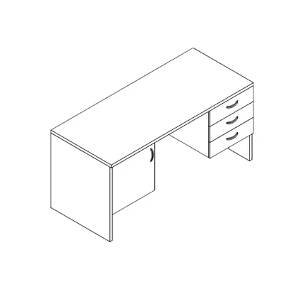 Стол преподавателя АЛц.СПД-1 Бук бавария_1