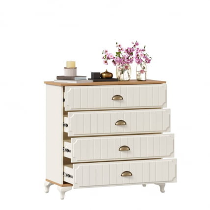 Комод Вилладжио ЛД 680.140.000 Алебастр/Дуб золотой_1