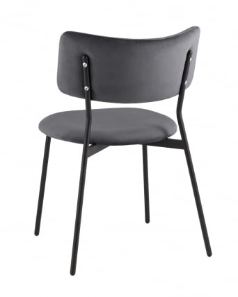 Стул Амелия велюр темно-серый_4