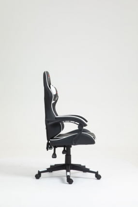 Кресло спортивное TopChairs Shadow черно-белый_3