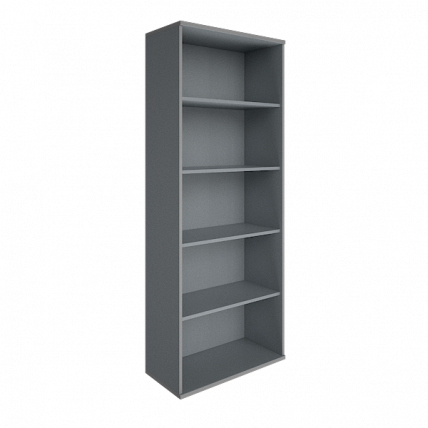 Стеллаж высокий широкий Riva А.СТ-1 Венге/Металлик_0