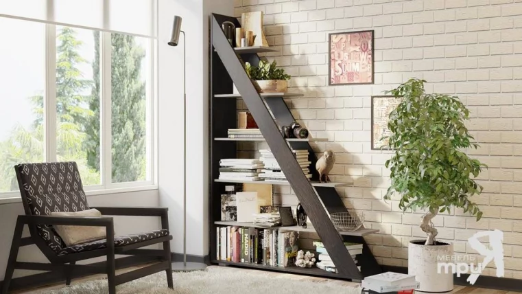 Стеллаж тип 14 Венге цаво-дуб белфорт_1