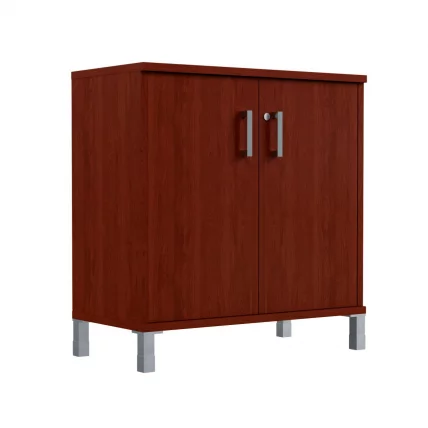 Стеллаж дверьми с замком В410.3 Бургунди_0